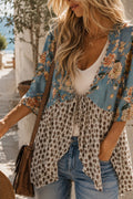 Tie Back Floral Kimono