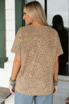 Leopard Print Studded Star Shirt