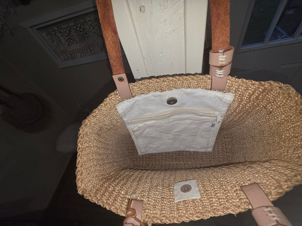 NineWest Jute Tote Bag