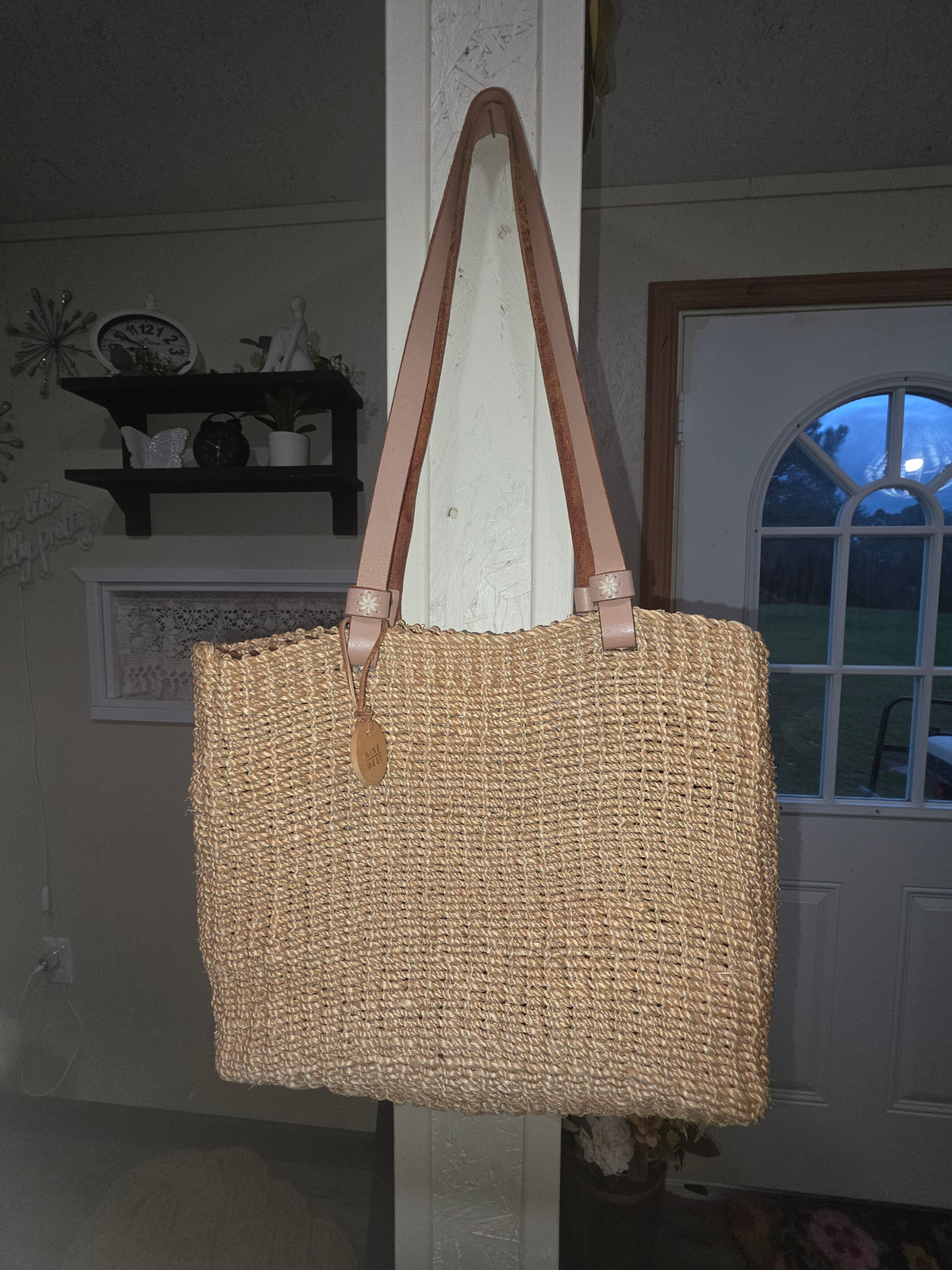 NineWest Jute Tote Bag